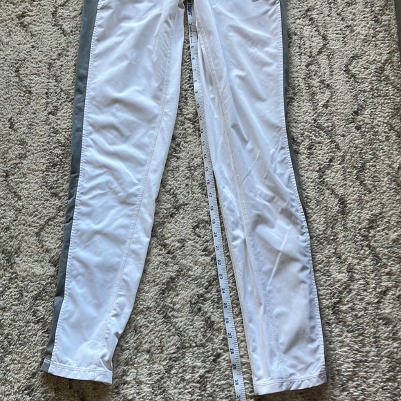Nike track pants XS white with gray accent with side pockets - Picture 2 of 7